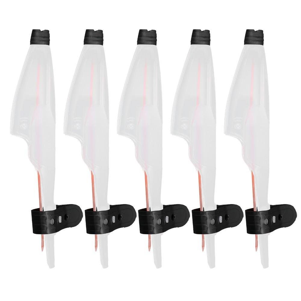5PCS Portable PVC Fishing Rod Tip Cap 3 Sizes White Fishing Rod Cover Rod Top Cover Fishing Accessories