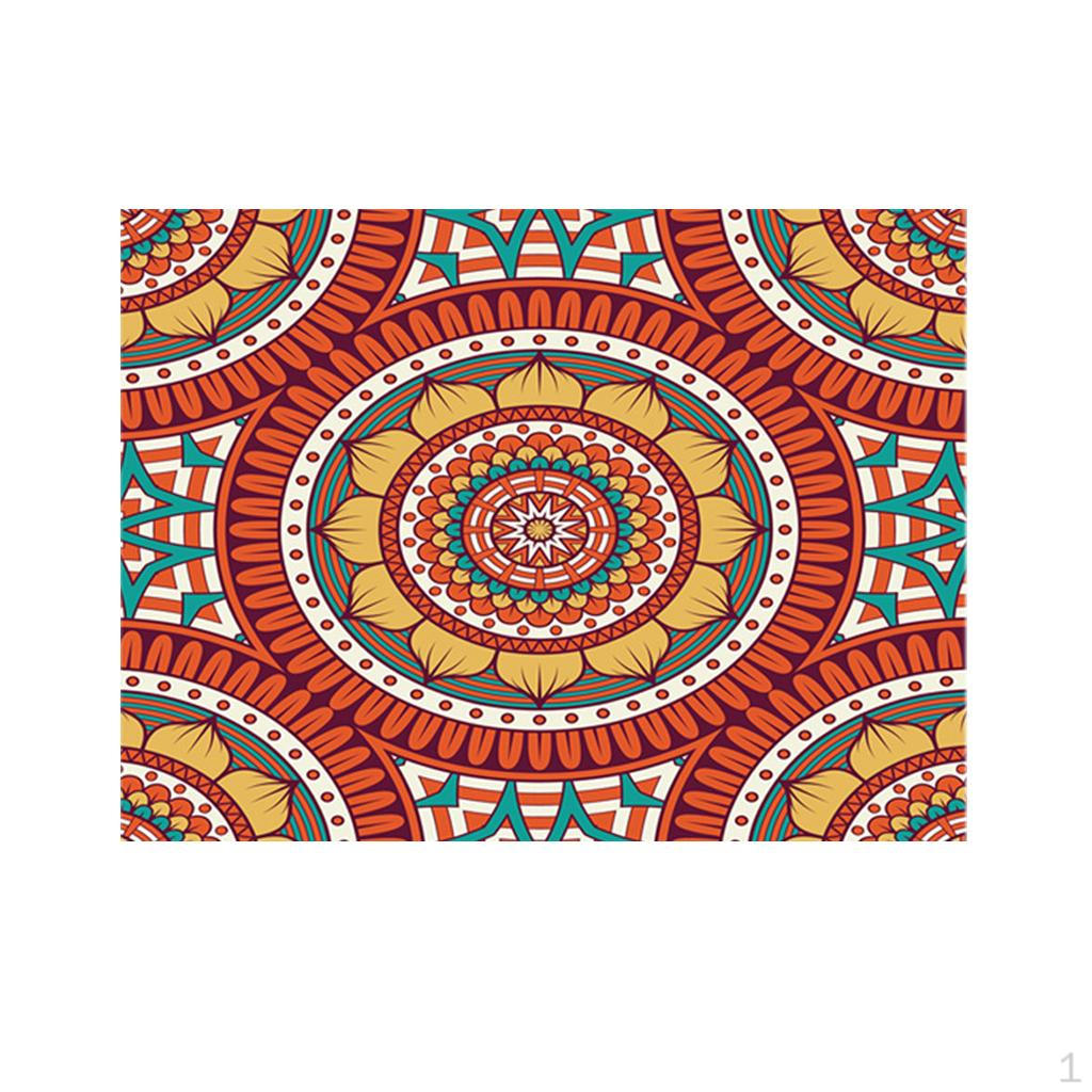 -resistant Printed Tablecloth TV Stand Refrigerator Table Mat Decorative