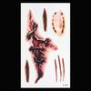 9Pcs Halloween Scar Tattoo Stickers Realistic Fake Wound Stitch Scab Waterproof Temporary Zombie Makeup Props for Kids Adults Boys Girls