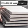 Thick A5/B5 Grid Notebook for Junior & Senior High: Large, Durable, Simple Design