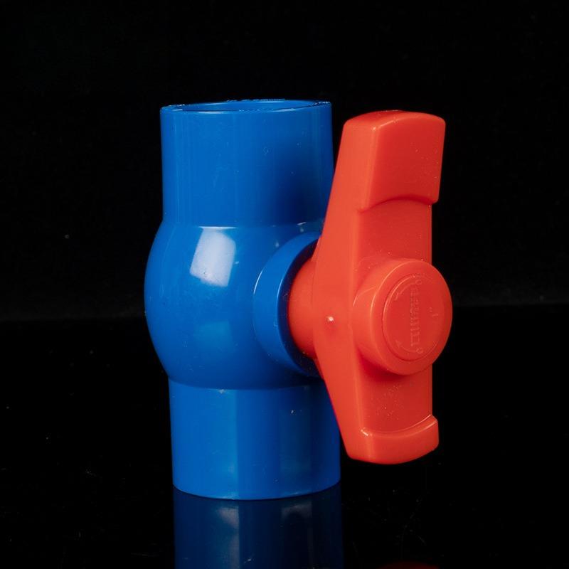 

PVC Pipe Connector Straight Water Pipe Adapter Aquarium Water Supply Joint Ball Valve 20MM синій