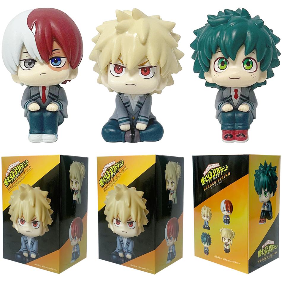 NEW 9-21CM My Hero Academia Katsuki Deku Todoroki So Himiko Toga Break Time Anime Figure Model Collection Doll Toy For Kids