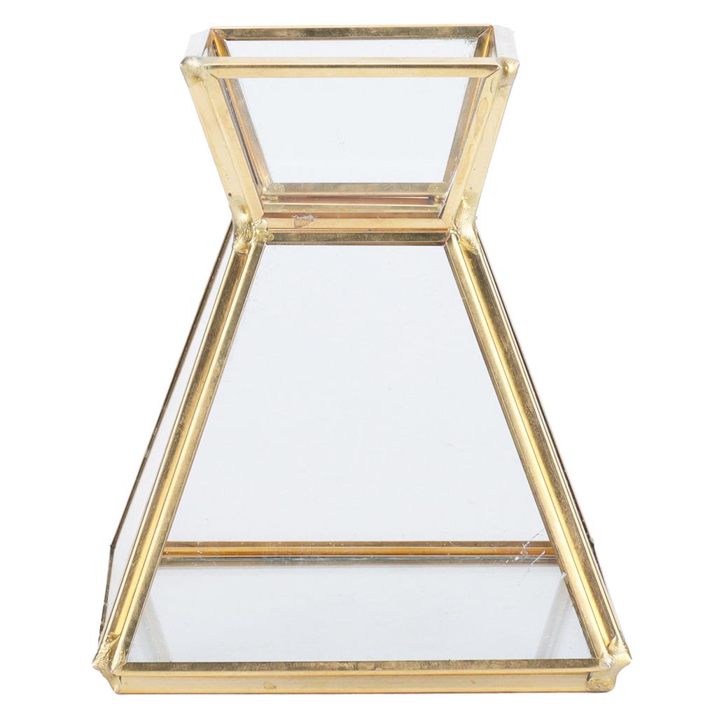 Glas Pflanzenbehälter Mini Geometrischer Displayhalter für Esstisch Fenster Balkondekoration