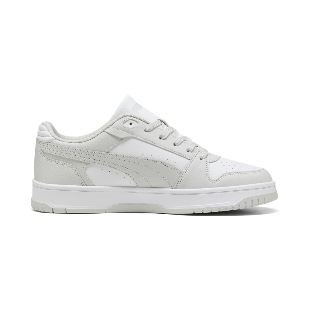 Puma Leather Rebound Slam Lo Comfortable Supportive Low-Top Sneakers Men Sneakers White 407169-04