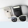 Magnetic Car Glasses Clip, Sunglass Holder for Sun Visor, Driving Sunglasses Clip with Card Holder for Car Interior Accessories