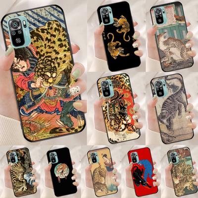 Funda de Arte Ukiyo-e Japonés Pantera Tigre Para Xiaomi Redmi Note 14 13 12 9 10 11 Pro 9S 10S 11S 12S Redmi 14C 10C 12C 13C