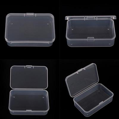 1Pcs Clear Plastic Transparent With Lid Storage Box Collection Container Case