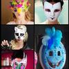 Different DIY Unpainted White Masquerade Masks Bulk for Carnival,Opera, Masquerade,Role-Playing,Dance Party | Paper Material