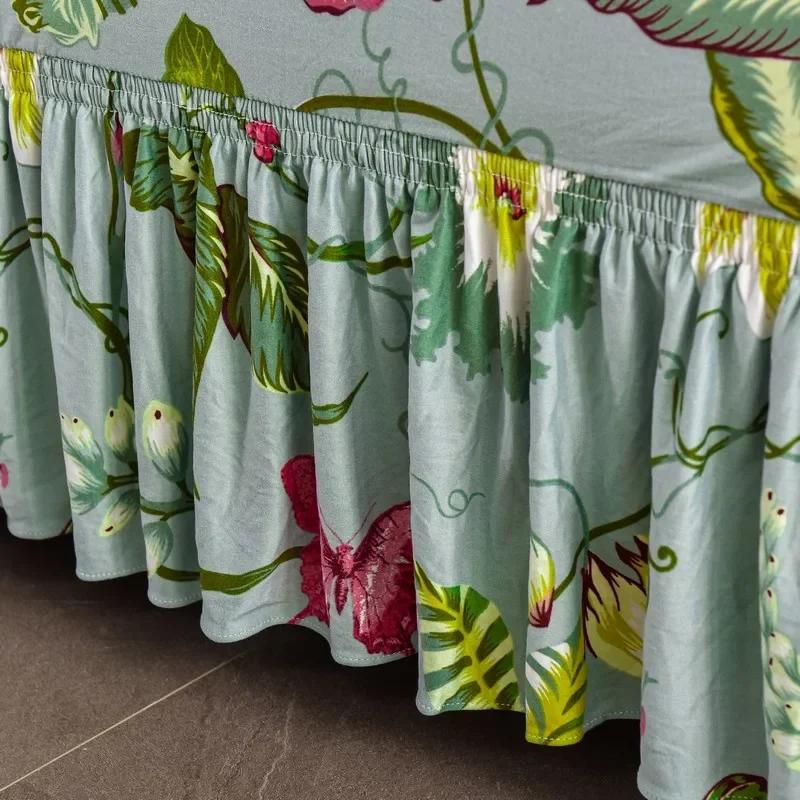 1 2 3 4 Seater Nordic Flowers Stretch Sofa Covers Elastic Spandex Sofas Skirt Cover for Living Room Universal Couch Slipcovers