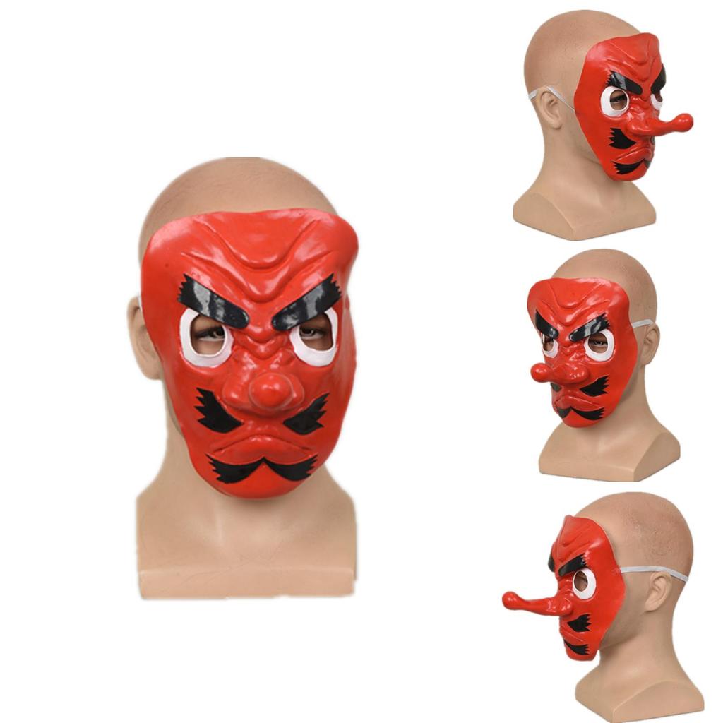 Demon Slayer Tengu Maske Latex Kostüm Requisite für Halloween-Party und Cosplay-Events