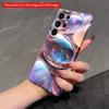 2DFlat Samsung Phone Case Galaxy Sparkle Glass Pebbles Phone Case Applicable To Galaxy S22 S23 S24 S25ULTRA S26 A12 A13 A14 A15 A16