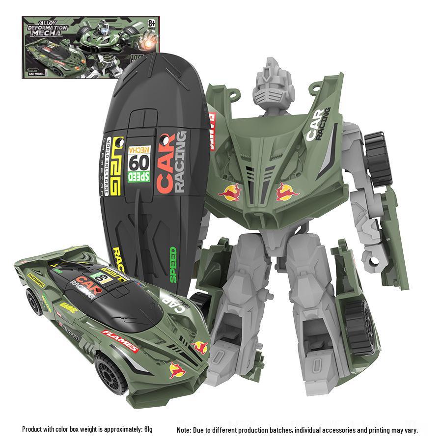 Alloy Transforming Mecha Robot Inertial Car Toy for Kids
