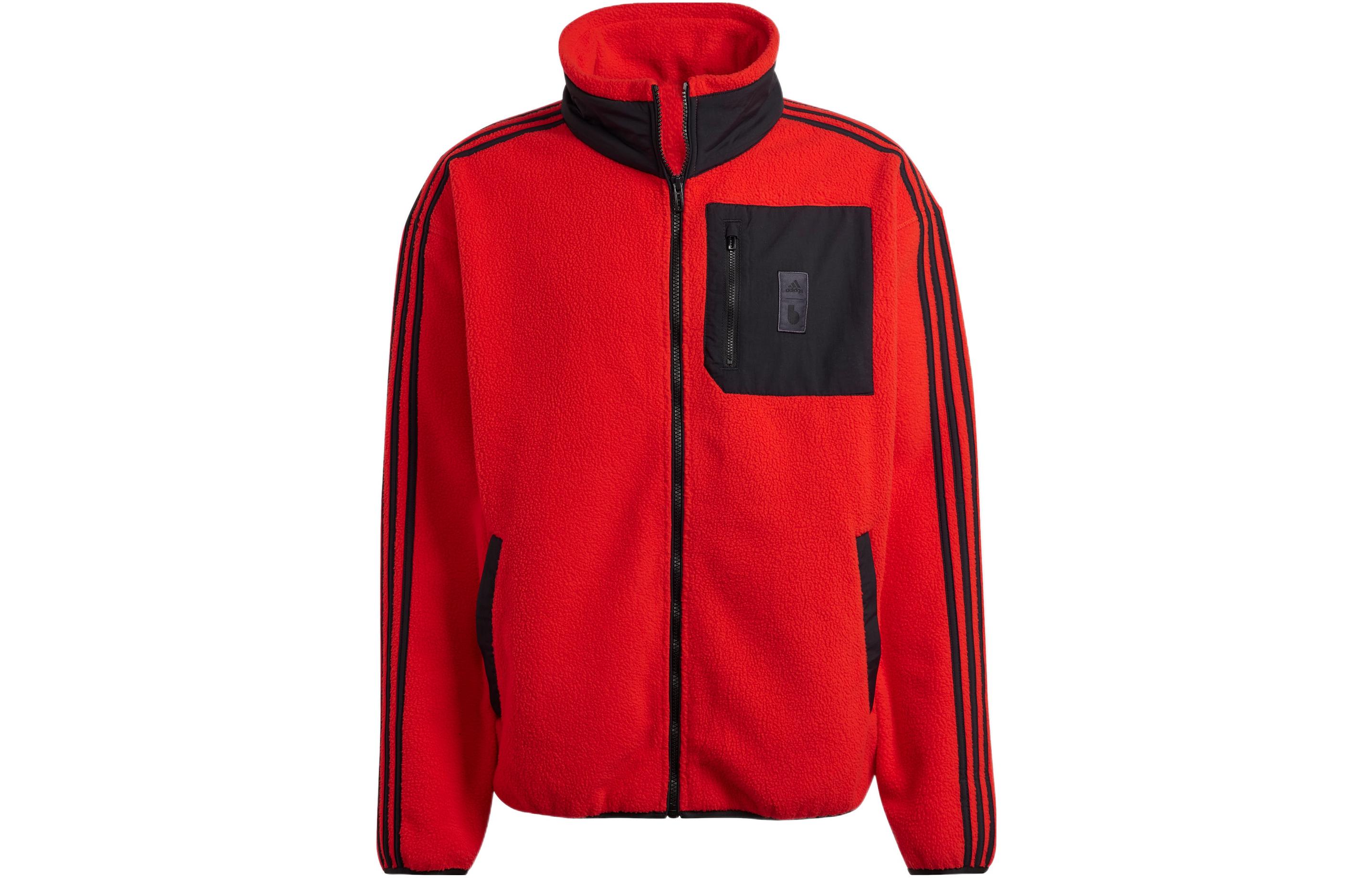 Adidas Jackets Men s Red Stand Collar Moderate Other HE1439 L