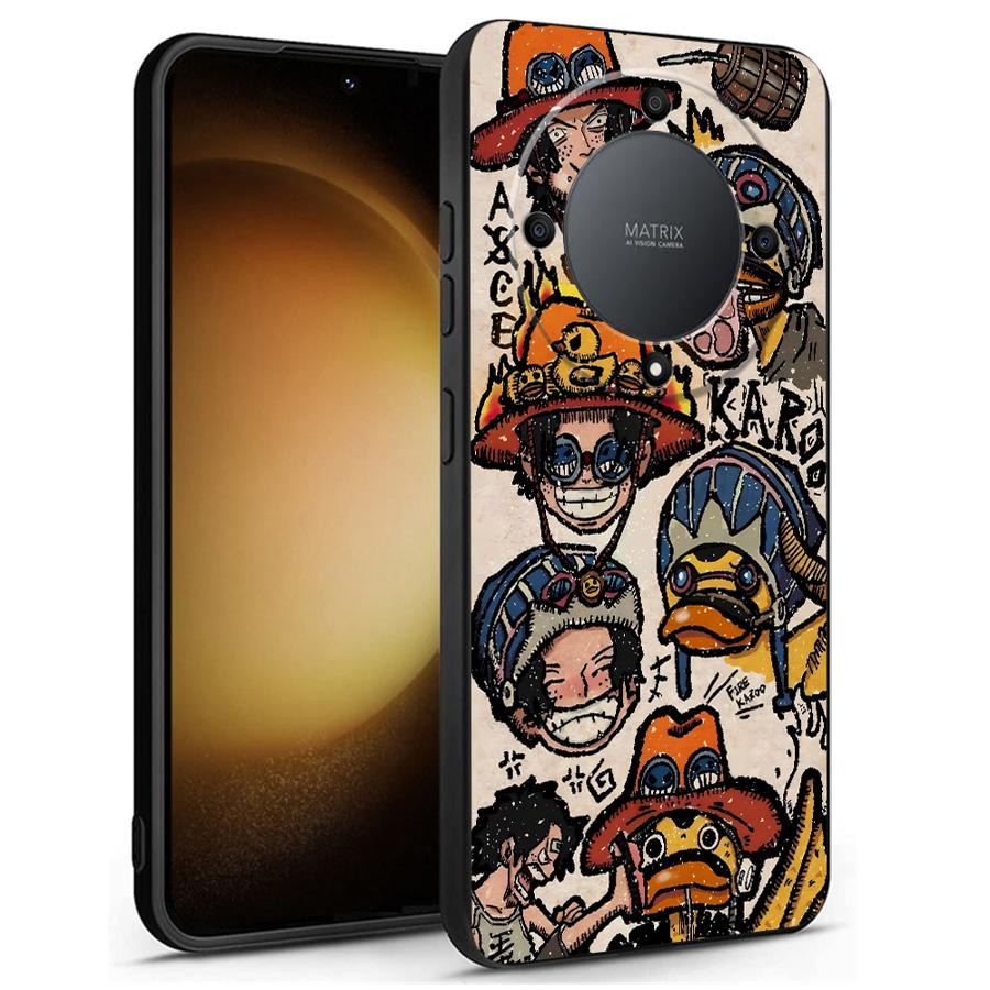 

O-One P-Pieces Anime Soft Shell Case for Honor X6 X7c X8 X8b X8a 8X X5b 70 X9b X6a X8c 90 Pro X7 X9c X9a X7b Magic5 Lite Honor X6b