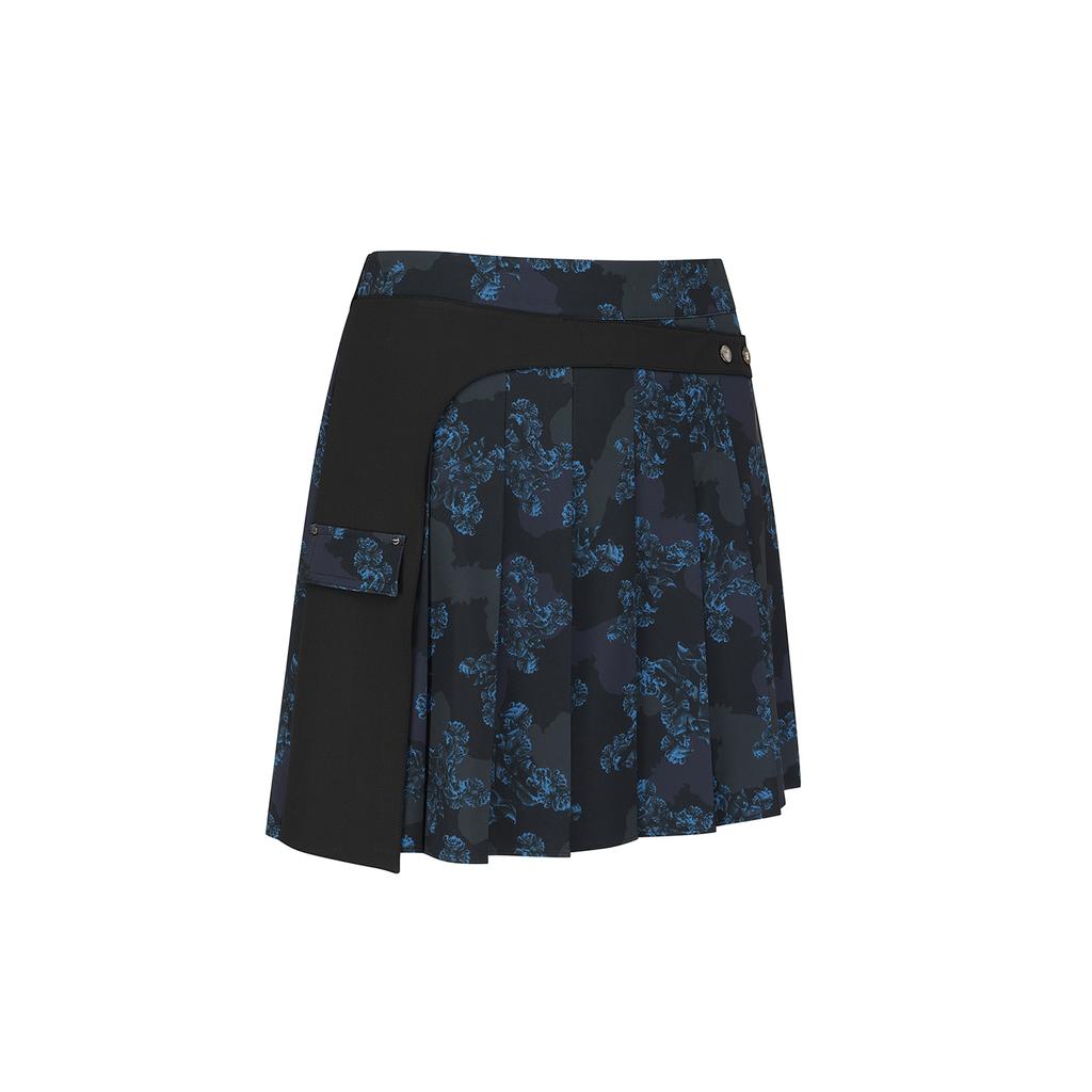 ANEW GOLF Women Fa Flower Pattern Pleated Skirt_Bk