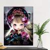 Cross Stitch Kit Cartoon Gothic Girl Portrait Diamond Painting Mosaic Embroidery New 5D DIY Full Rhinestone Home Decor Gift