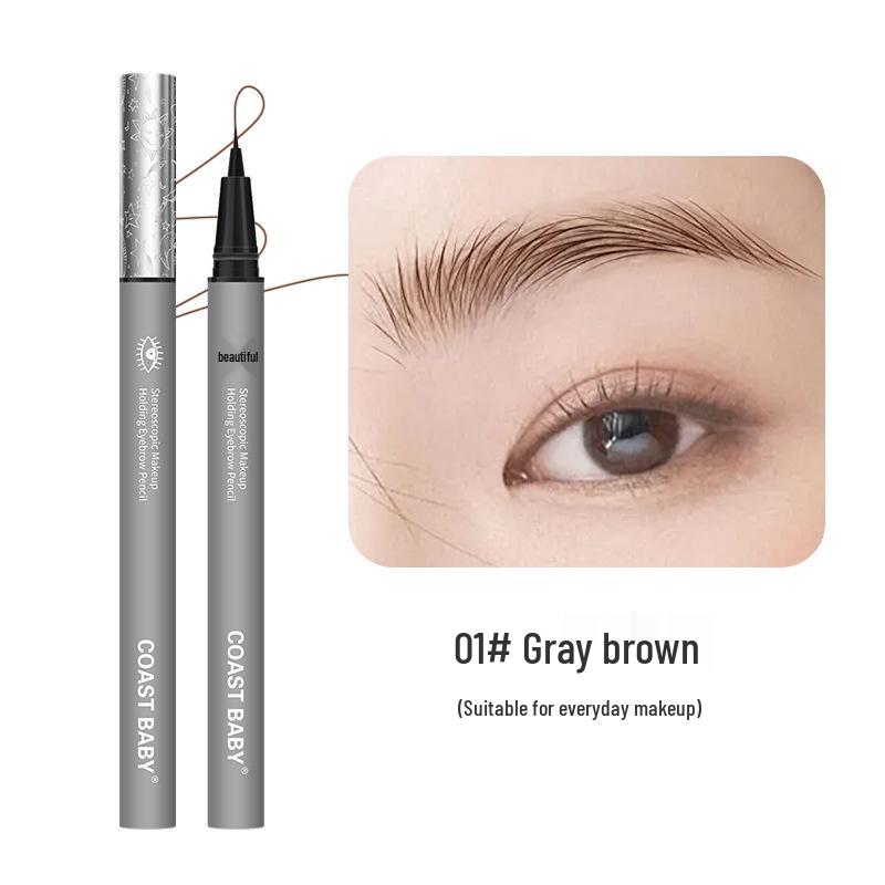 COAST BABY 3D Soft Water-resistant Eyebrow Pencil - Long-lasting, Sweatproof, Ultra-fine, Lower Lash & Under-eye Bag Enhancement.
