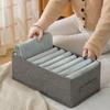 Neue einfarbige Baumwollleinen Kleidung Hosen Aufbewahrungsbox Kleiderschrank Klassifizierungs-Aufbewahrungsartefakt Hochwertige Heimaufbewahrungsbox