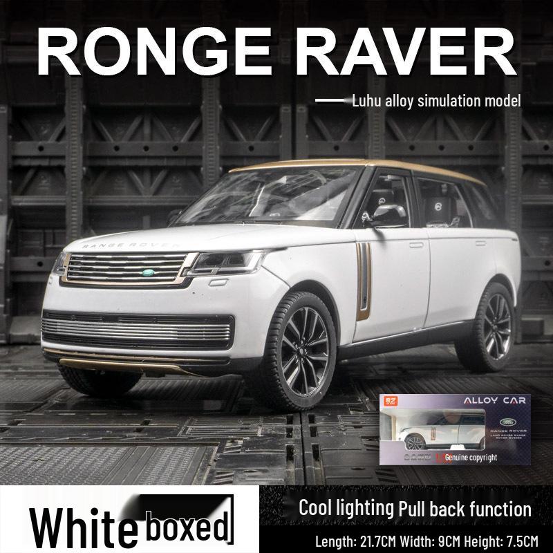 

Qiyi Q2005B Land Rover Range Rover SV Модель 2022 года: Сплавной внедорожник со звуком, светом и управляемыми передними колесами белый