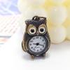 Cartoon Damen Mann Eule Taschenuhr Niedliche Mini Antik Bronze Farbe Quarz Halskette Taschenuhr Zum Verschenken Familie Geburtstagsgeschenk