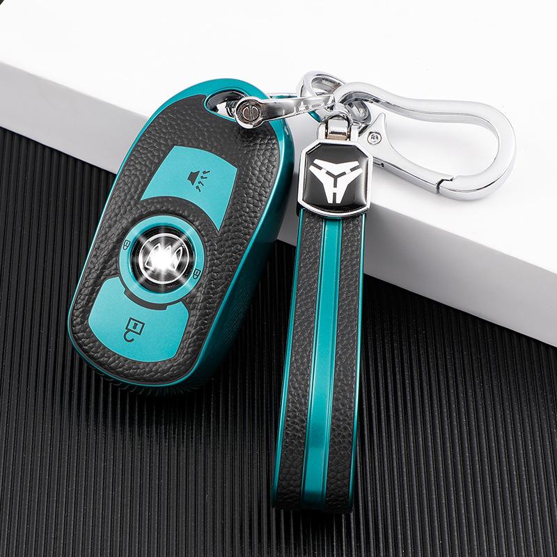 Leather Key Case for Buick Envision, New Regal 21, LaCrosse, GL6 Models - Unisex Design