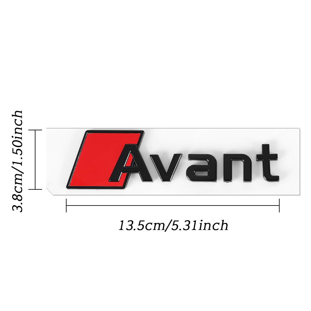3D Metal Car Avant Emblem Stickers Body Rear Trunk Decoration Decal For 6s A1 A3 A4 B8 A5 A6 A7 Q3 Q5 Sline Accessories wheels6