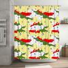 Vibrant Camouflage Print Shower Curtain Waterproof Fabric for Bathroom Decor Red Green White Yellow Blue Splash Pattern Home Acc