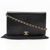 CHANEL ChainShoulder Shoulder Bag COCO Mark vintage black Calfskin Women Used