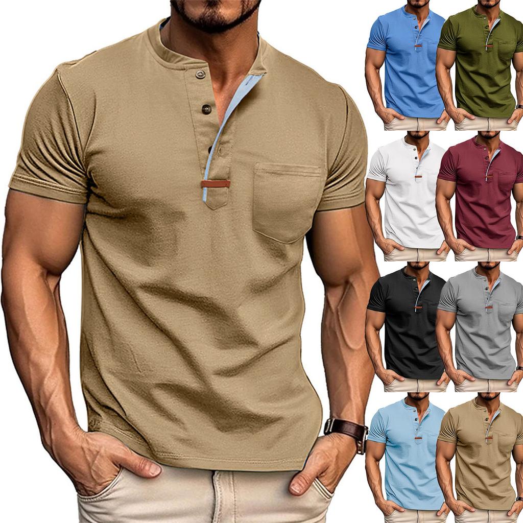 Men's Relaxed,Fit Casual Button,Down Short,Sleeve Shirt
