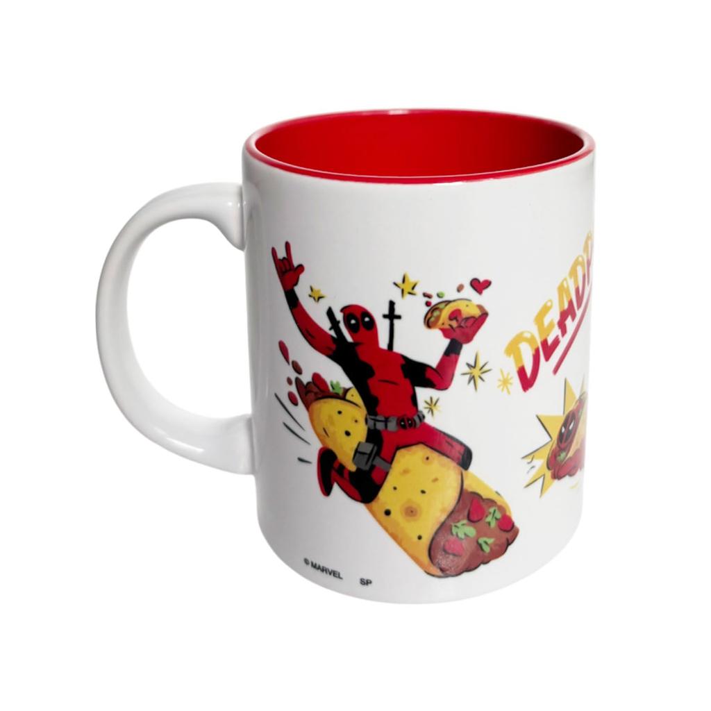 Small Planet Marvel Deadpool Chimichanga Mug, Red