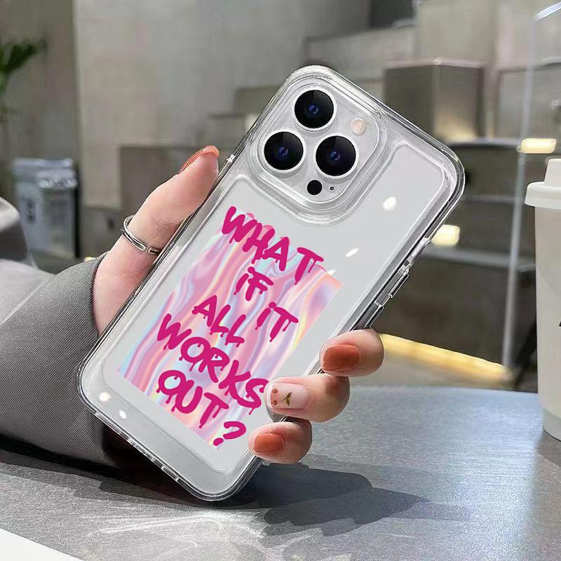 Colorful Maximalist More Amor Por Favor Phone Case For iPhone 17 16 15 Pro Max 14 13 12 11 7 8 Plus 17Air Transparent Soft Cover