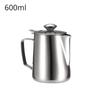 Stainless Steel Milk Frothing Pitcher with Lids Espresso Steam Coffee Barista Kettle Latte Cappuccino Milk Cream Cup Jug