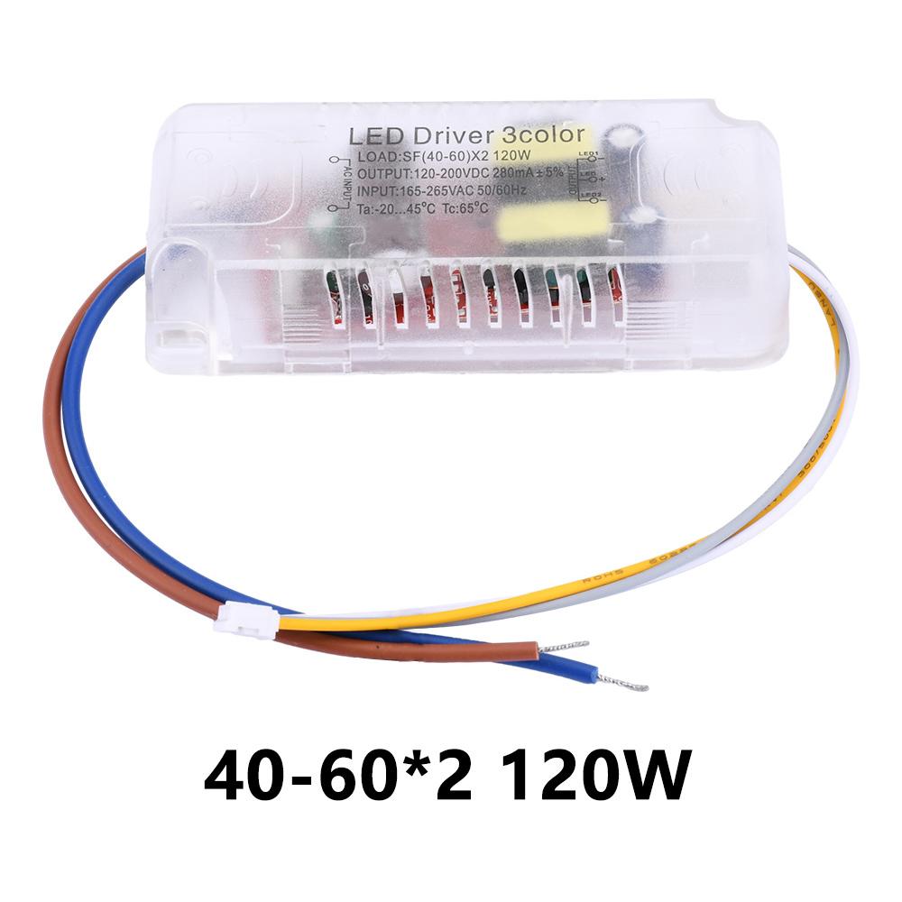 Infrared Remote Control Ceiling Light Intelligent LED Stepless Dimming And Color Driver 48W 80W 100W 120W 160W 200W 240W 288W