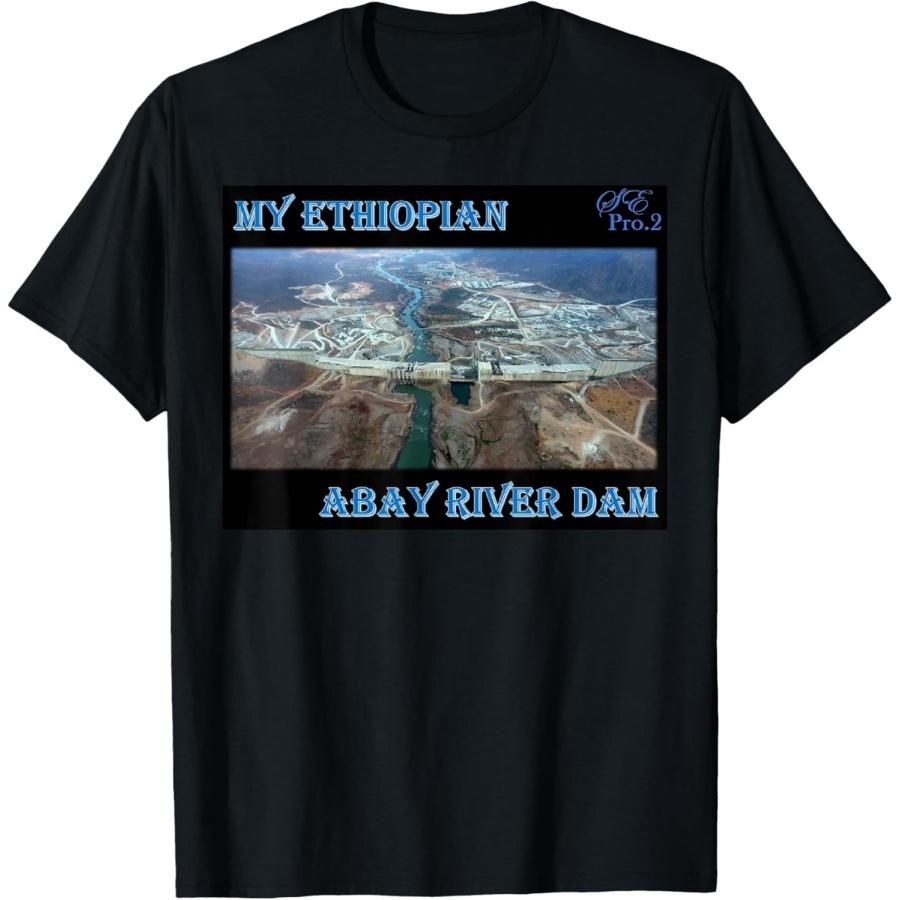 

Ethiopian Abay River Dam, Nile River Dam T-Shirt(1) XXXXXL чорний