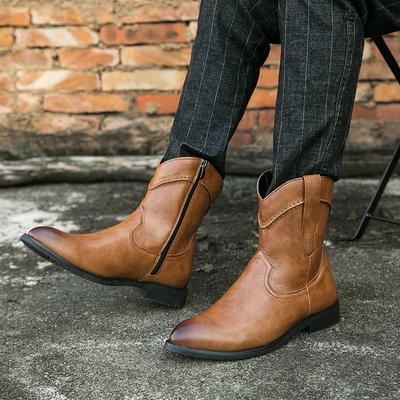 Große Größe Martin Stiefel weiche Sohle spitze Lederschuhe kurze Stiefel 22 einzelne Stiefel Gummisohle Retro flache Stiefel