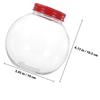 5Pcs Round Candy Jar for Christmas Party Favors Treats Storage Container Gift Packaging Box Holiday Dessert Display