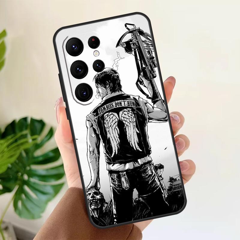 The Walking Dead Daryl Dixon Soft Case For Samsung Galaxy S21 S22 S23 S24 S25 Ultra S9 S10 Plus S20 FE S24 FE Phone Cover
