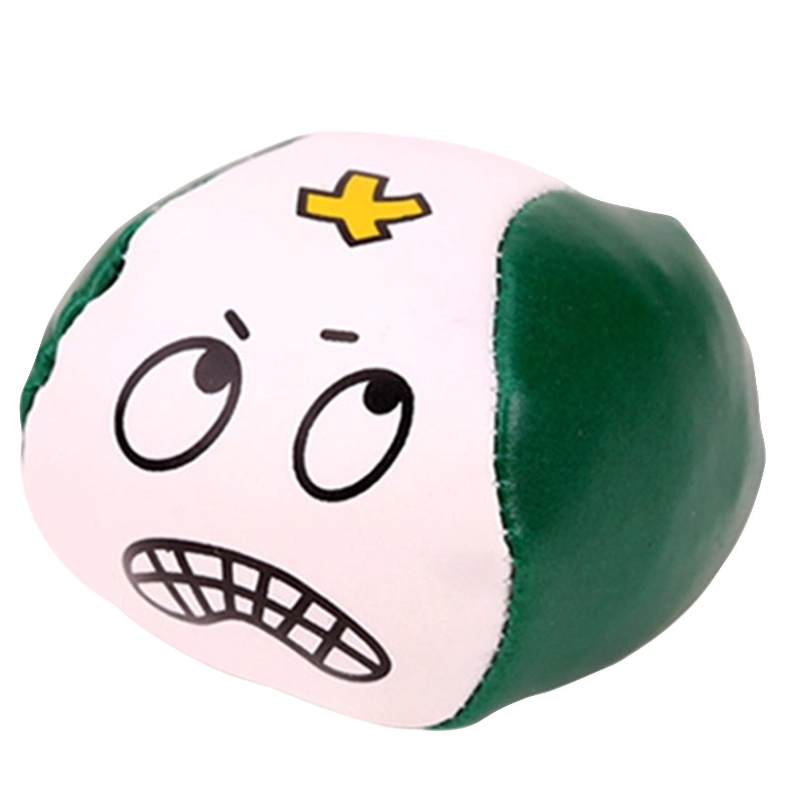 

Soft PU Foam Stress Relief Ball with Cartoon Expression Design for Squeezing Hand Exercise and Sensory Play Suitable for Home Office School Use One Size зелёный