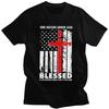 Anpassade Herr T-shirts En Nation Under Gud Kortärmade Bomulls-T-shirts Streetwear T-shirt Casual T-shirt Lös Passform Kläder