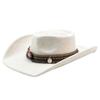 Western Cowboy Hat Tibetan Dance Top Hat Men's and Women's Upturned Edge Hat National Stage Party Jazz Hat