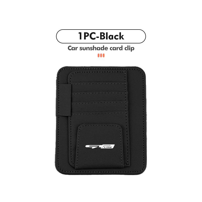 Car Sun Visor Organizer Multi-Pocket Business Card Storage Accessory For KIA Cerato Proceed Venga Stonic Picanto Sorento Stinger