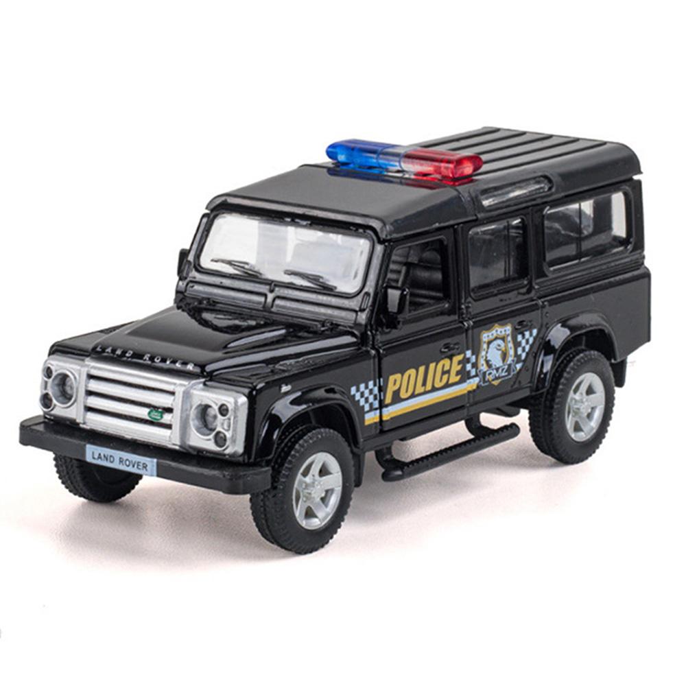 1/36 Mercedes Benz Dodge Police CarToy Model Alloy Diecasts Pull Back Function 2 Doors Opened Rubber Tires Toys For Kids' Gifts