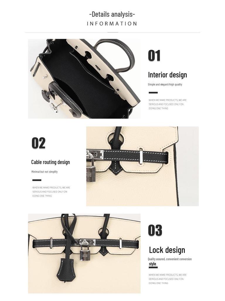 2025 Summer Women's Color Block Handbag - Trendy Platinum Shoulder & Crossbody Bag in European & American Fashion Style.