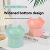 1pc Elevated Cat Bowl, Anti-Tip Plastic Raised Pet Feeding Dish with Tilted Edge, Neck Protection Kitty Food