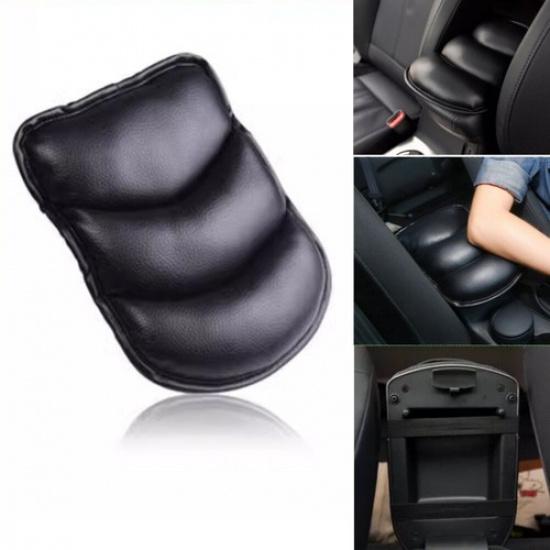Black Car Armrest Pad Cover Auto Center Console Box PU Leather Auto Cushion Mat