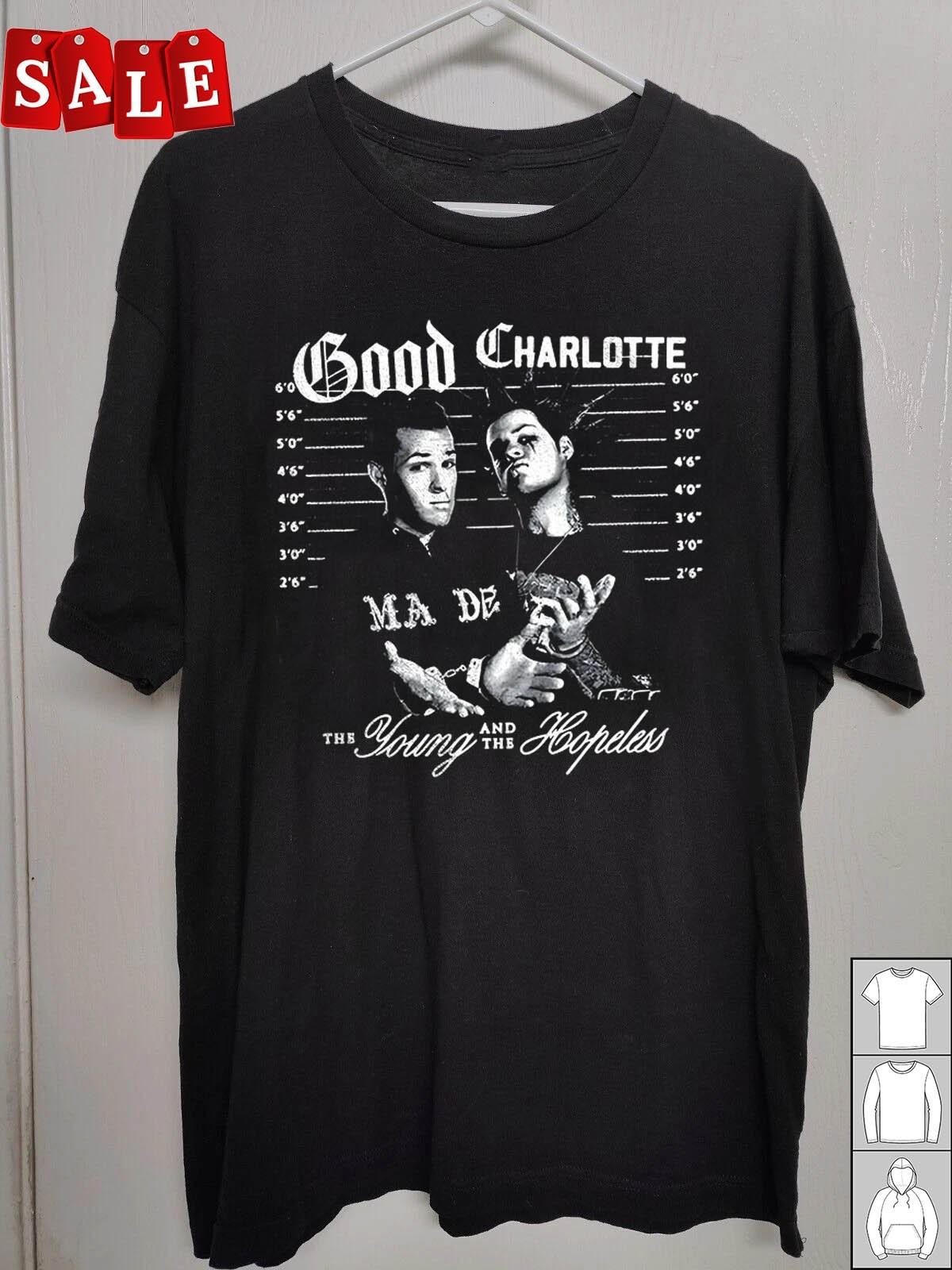 New Popular Good Charlotte the young and the hopeless Unisex S-5XL Shirt NH613 XXXXL