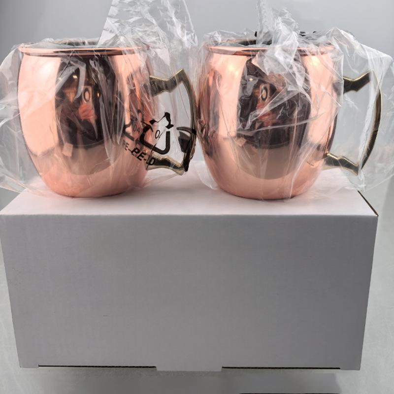 Stainless Steel Moscow Mule Cocktail Set – Hammered Design Bar Glassware