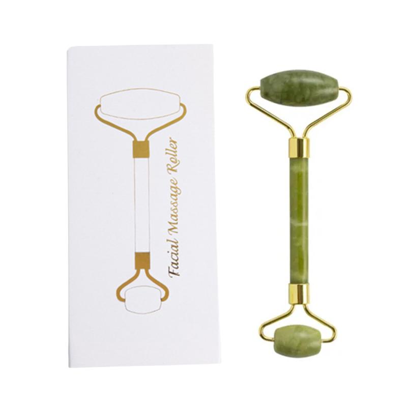 

1Pc Natural Jade Roller Facial Jade Massager Health Skin Face Lifting Anti Wrinkle Tools With Gift Box