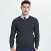 Hengyuanxiang Men's V-Neck Wool Sweater (Y016005)