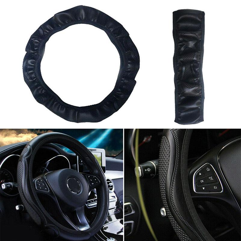 

Car Steering Wheel Cover Anti-slip Glove Soft Leather Universal Grip Protector